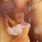Girl playing lute